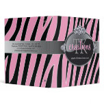 Zebra Print  Appointment Binder