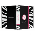 Zebra Print Binder