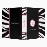 Zebra Print Binder