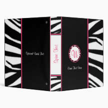 Zebra Print Binder