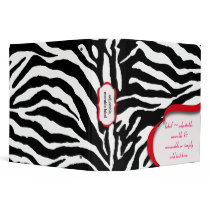 Zebra print binders