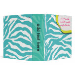 Zebra print binders