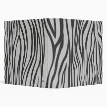 zebra print binders
