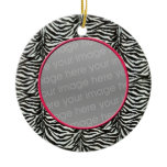 zebra print chic photo Ornaments ornaments