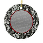 zebra print chic photo Ornaments ornaments