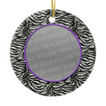 zebra print chic photo Ornaments ornaments