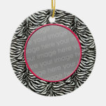 zebra print chic photo Ornaments ornaments