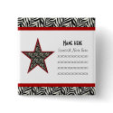 Zebra print Collection Button by SayItNow Zebra print Collection Button