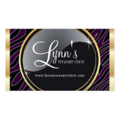 Zebra Print Designer Business Card Template