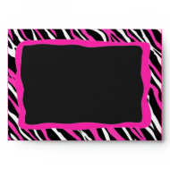 Zebra Print Envelope for Matching Invitations envelope