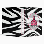 Zebra print Fashion Teacher Binder