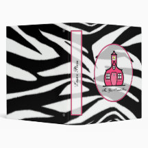Zebra print Fashion Teacher Binder