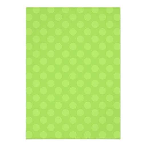 Zebra Print Green Dot Invitations Announcements