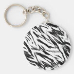 Zebra Print Inspired Keychain