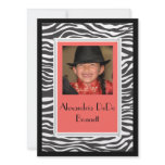 Zebra Print Invitation