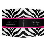 Zebra Print & Lace Elegant 2 Inch Binder