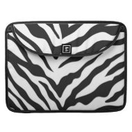 Zebra Print MacBook Sleeve rickshawflapsleeve