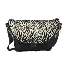 Zebra Print Messenger Bag