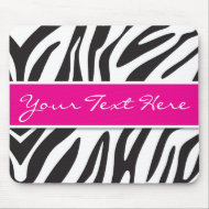 Zebra Print Mouse Pad mousepad