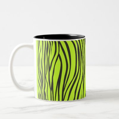 zebra print coffee mug by