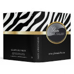 Zebra Print Nail Salon Appointment Binder