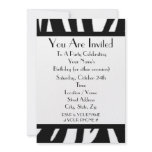 Zebra Print Party Invitation