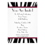Zebra Print Party Invitation