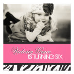 Zebra Print Party Invitation