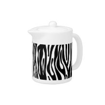 Zebra Print Pattern - Black and White