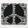 ZEBRA PRINT PEACE SIGN MOUSE PADS
