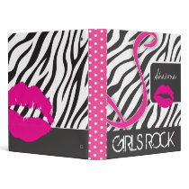 Zebra Print Photo Album Binders
