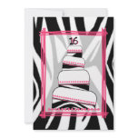 Zebra Print &amp; Pink 16th Birthday Party Invite