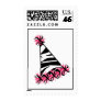 Zebra Print & Pink Birthday Party Hat Postage Stamps Zebra Print & Pink Birthday Party Hat Postage Stamps