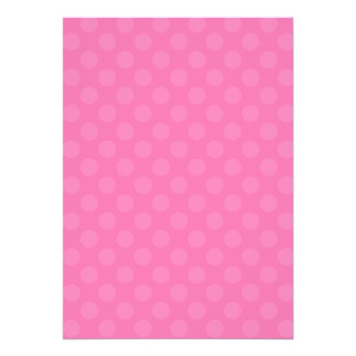 Zebra Print Pink Dot Invitations Announcements