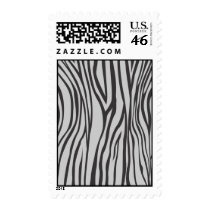 zebra print postage stamp