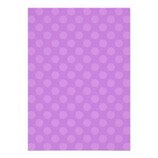 Zebra Print Purple Dot Invitations Announcements
