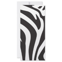 Zebra Print rack cards by heatherannechaney Zebra Print rack cards