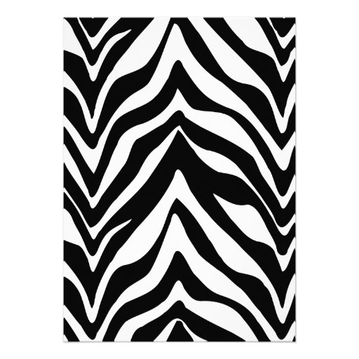 Zebra Print & Ring  Bachelorette Party Invitation