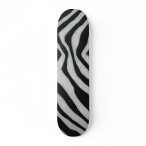 Zebra Print Custom Skateboard