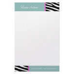 Zebra Print Stationery Paper