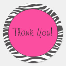 Zebra Print Sticker