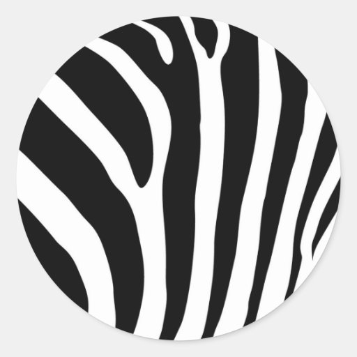 Zebra print stickers Zazzle