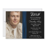 Zebra print stylish graduation party invitation invitation