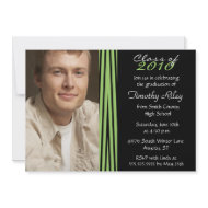 Zebra print stylish graduation party invitation invitation