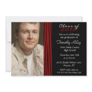 Zebra print stylish graduation party invitation invitation