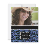 Zebra Print Sweet 16 Birthday Party Invitations