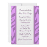 Zebra Print Sweet Sixteen Invitation