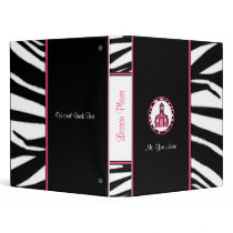Zebra Print Teacher Binder