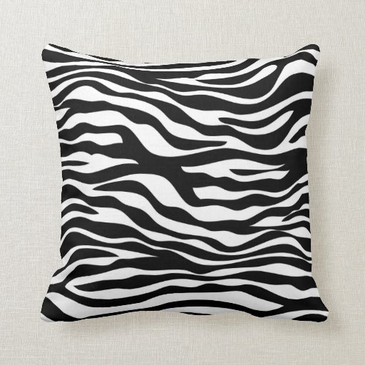 Zebra Print Throw Pillow Zazzle