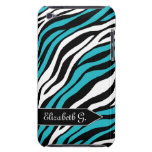 Zebra Print Turquoise Mix iPod Touch 4G Case Ipod Touch Cases